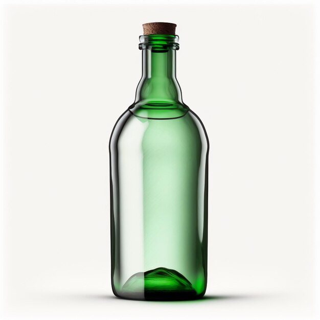 Photo green glass bottle