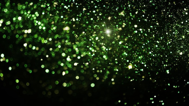 Photo green glitter background