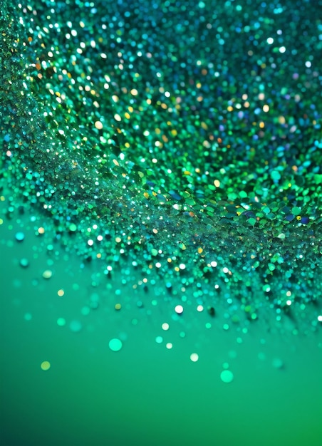 Photo green glitter background