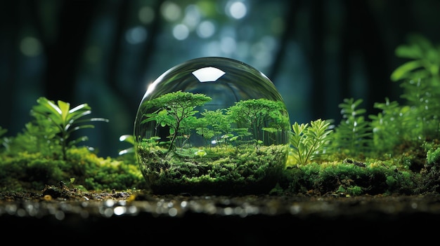 green globe HD wallpaper photographic image