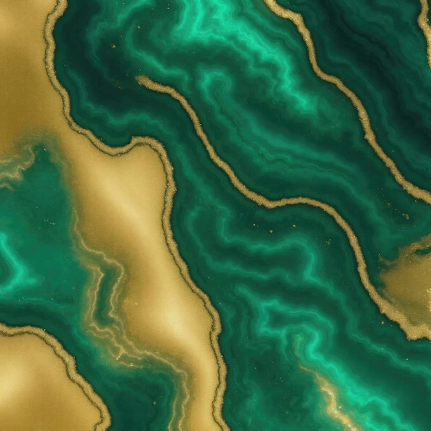 Green and golden Glitter Agate texture background