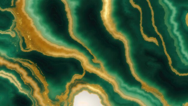 Green and golden Glitter Agate texture background