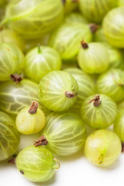 Photo green gooseberry as a background close up