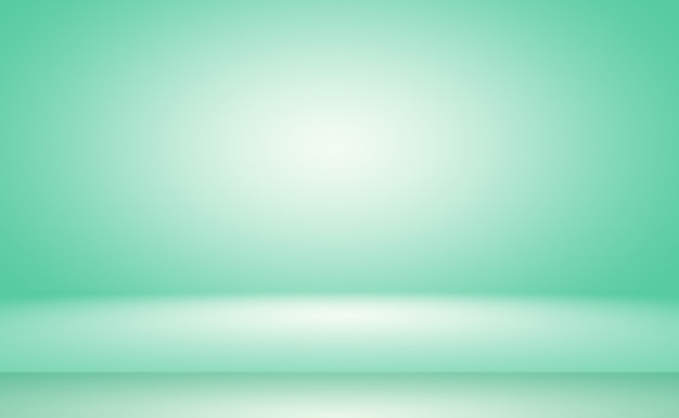 Green gradient abstract background empty room with space for your text and picture.