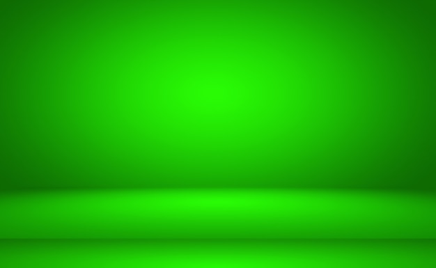 Green gradient abstract empty room