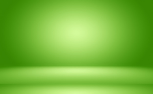 Green gradient abstract empty room