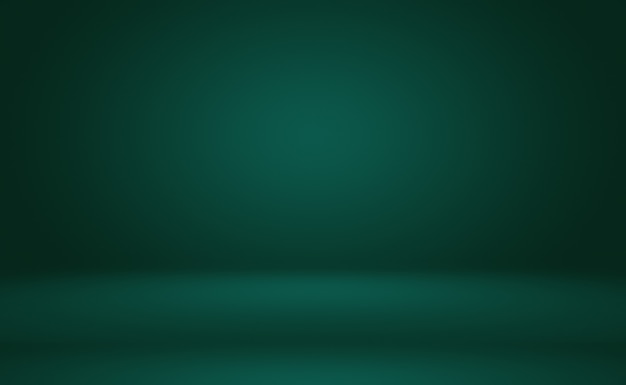 Green gradient abstract empty room