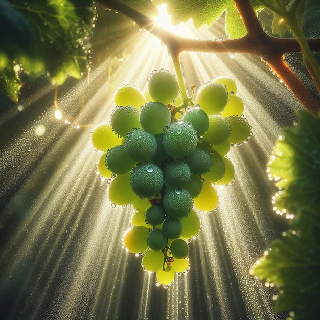 写真 緑のブドウ