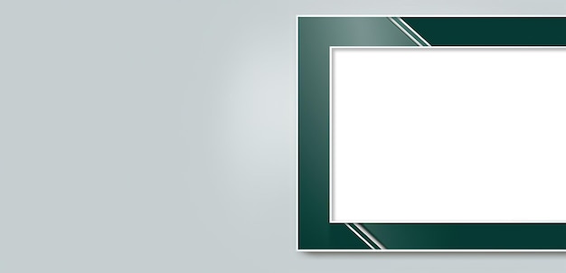 green graphic frame with space to insert your own graphics