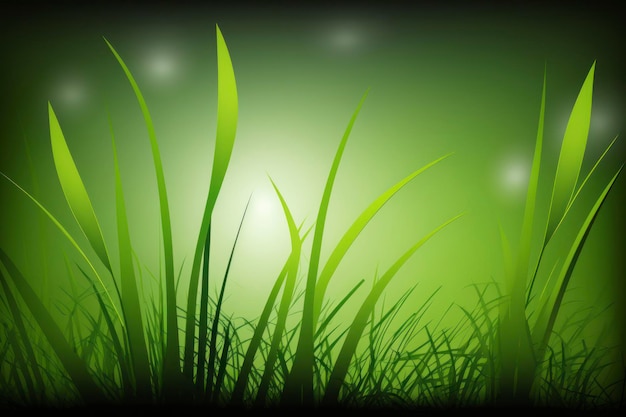 Green grass background fantasy