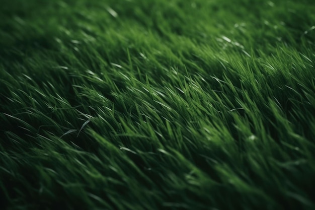 Зеленая трава крупным планом Generate Ai