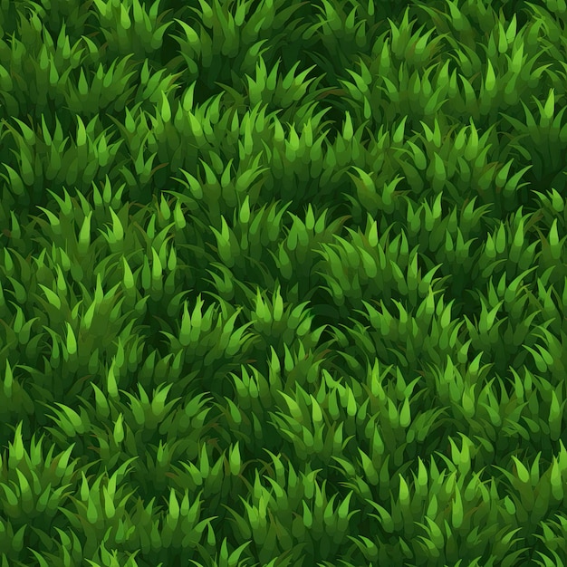 green grass field pixel art seamless pattern