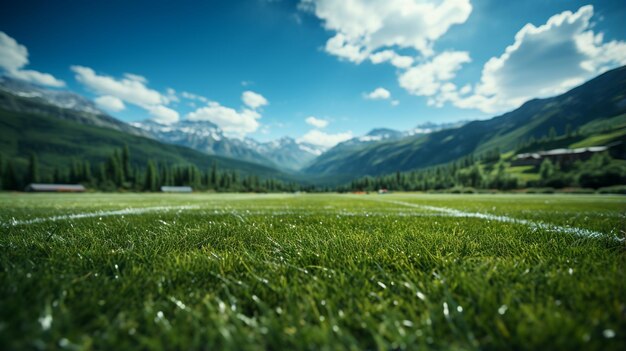 Green grass field