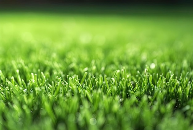 Green grass lawn in the garden green flooring making concept football pitch training or golf lawn