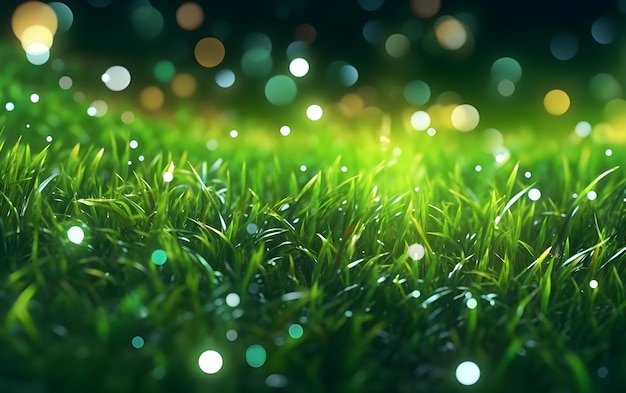 Green grass texture from a field Generative AI