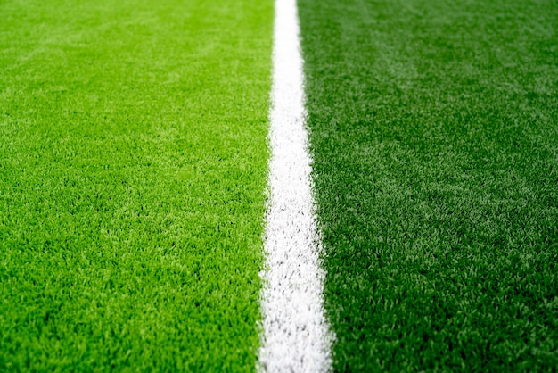 Green grass used for football matches