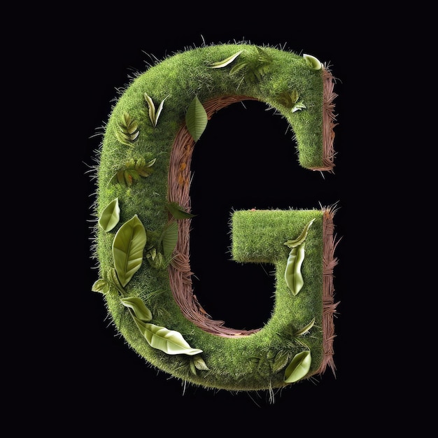 Green grass with the letter G on it