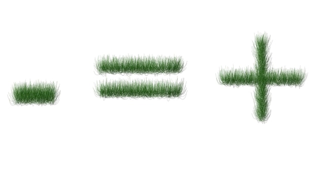 Green grass with the word zero on it