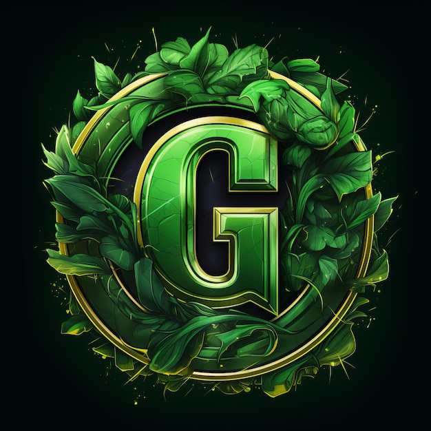 Photo green guardian unleashing the superhero style of marvel cannabis with gg logo