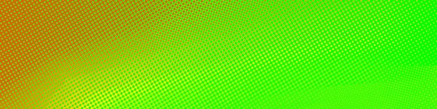 Green halftone dots pattern panorama background