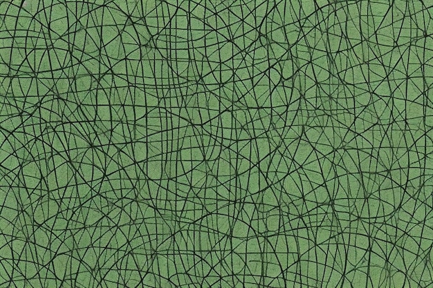 Foto pennello di disegno a mano verde con sfondo di rete grunge