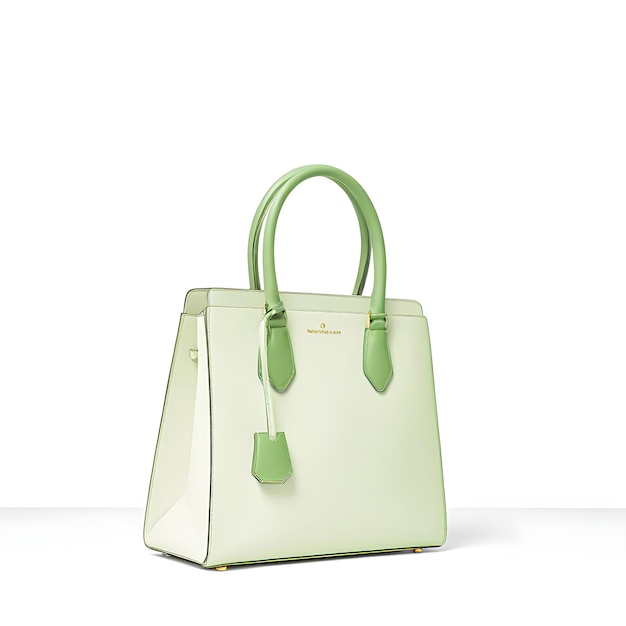 Photo a green handbag with a handle that says quot stash quot on it