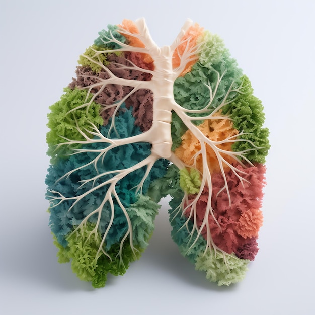 Green Harmony Human Lungs Made of Vegetables An Ecological Product
