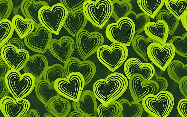 Photo green hearts wallpapers that say love on it