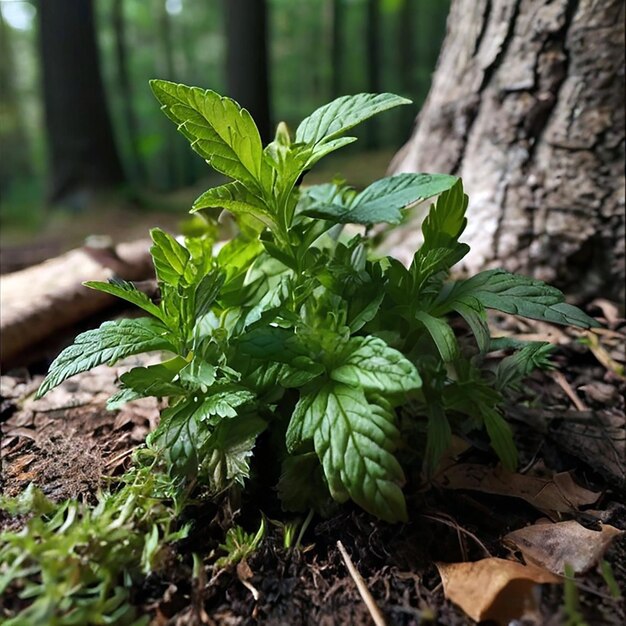 Green Herb that Stands in the Woods