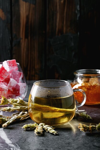 Green herbal Greek mountain tea