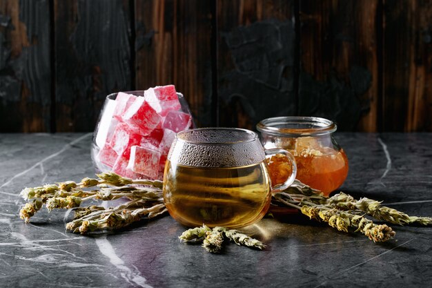 Green herbal Greek mountain tea