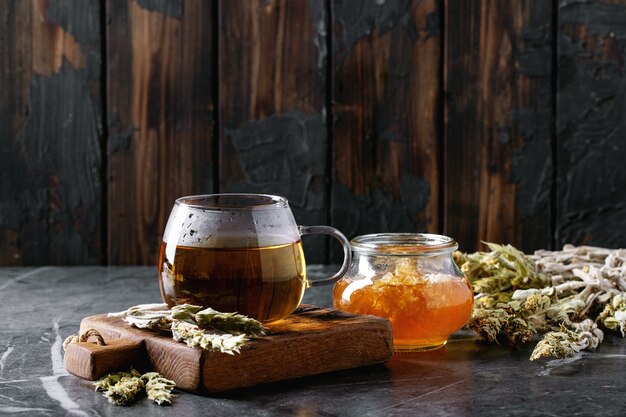 Green herbal Greek mountain tea