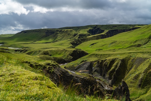 Green Highlands in Iceland