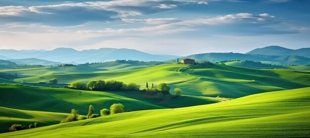 写真 緑の丘