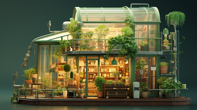 Green House Design Animation