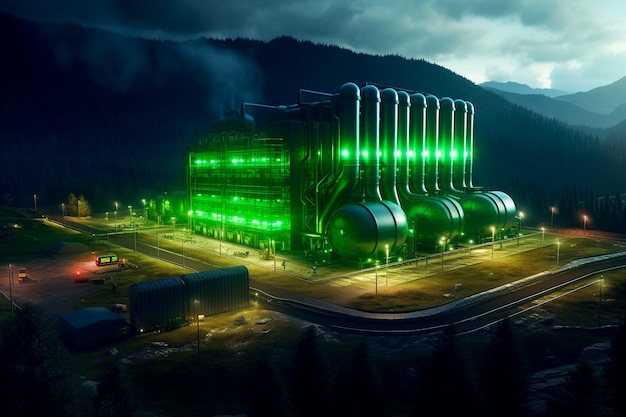 Green hydrogen energy facility