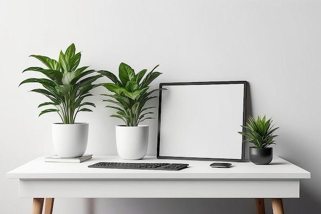 Green Inspiration Desk Plant Mockup