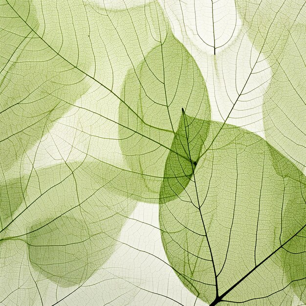 Foto stock di foglie verdi isolate