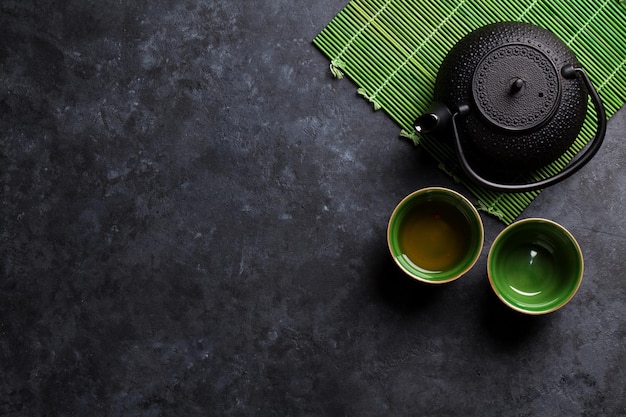 Green japanese tea