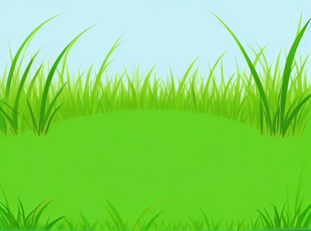 Photo a green lawn with fresh grass outdoors nature's splendor