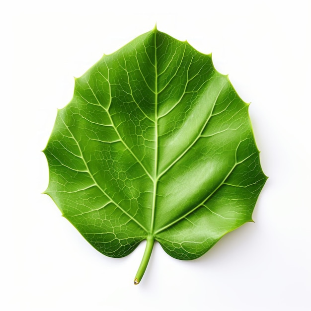 Green Leaf 3d Rendering Flat Surfaces Algorithmic Artistry Environmentalism