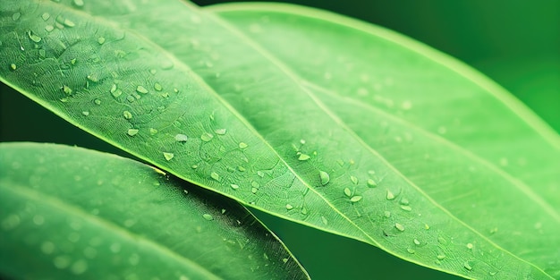 Зеленый лист фон крупный план Природа листва абстрактная текстура листьев для демонстрации концепции зеленого бизнеса и экологии для впечатляющей зелени и фона натуральных продуктов 3D иллюстрация