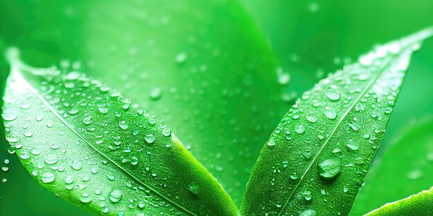 Photo green leaf background close up view nature leave abstract spectacular texture