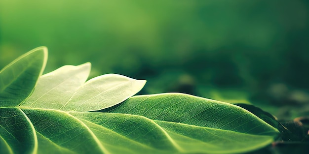 Green leaf background close up view Nature leave abstract Spectacular texture