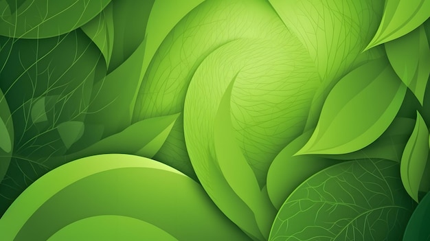 Green leaf background with a leaf pattern.