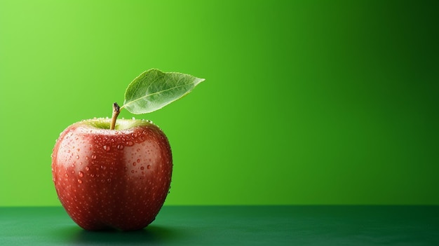 green leaf on green background