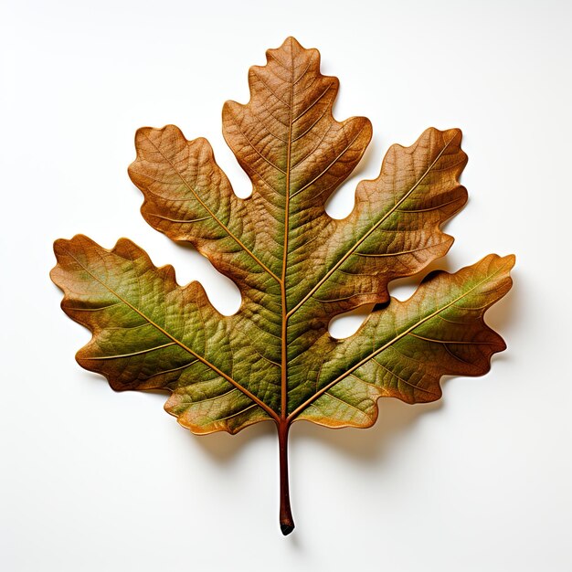 green leaf isolated on white background Created with generative Ai