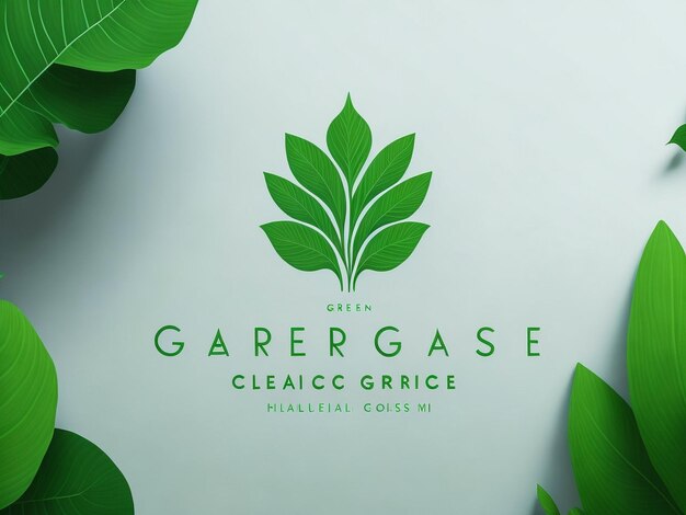 green leaf logo botanical green leaf design logo vector