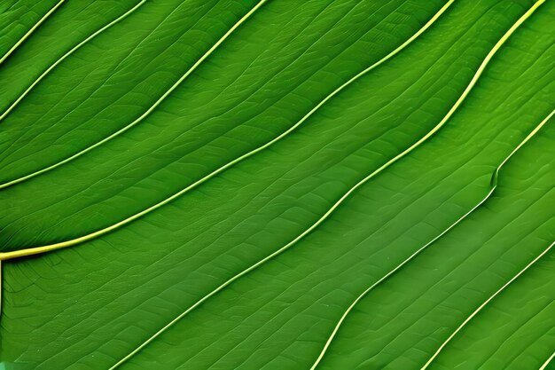 Green leaf macro photograph