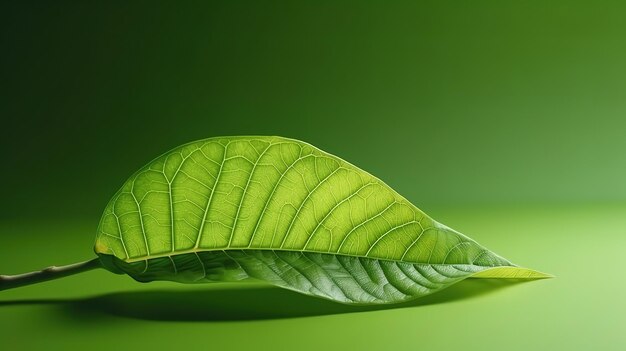 Green leaf nature background Generative Ai